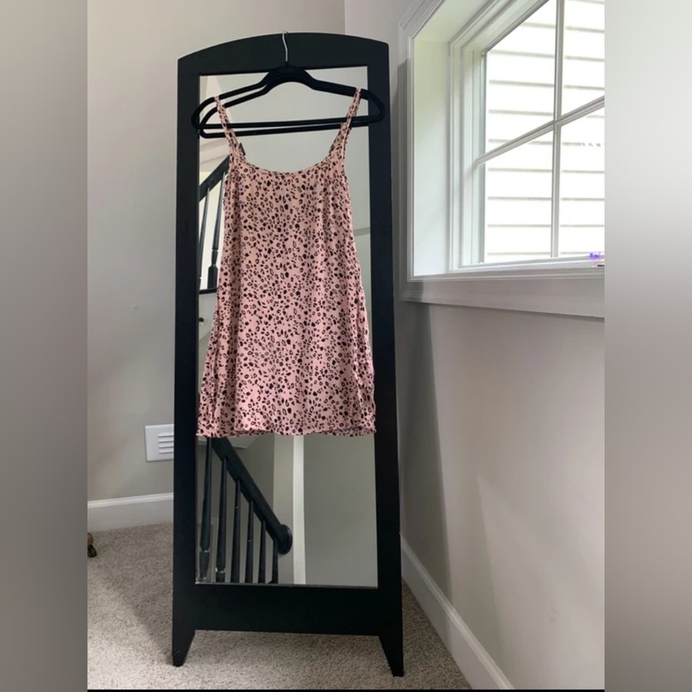 Pink Leopard Print Dress